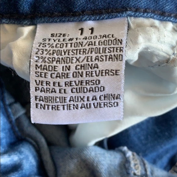 Pink Label Acid Wash Jeans Size 11 Junior - Picture 7 of 7